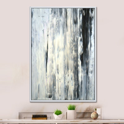 Gris et jaune Colorfields III - art mural abstrait