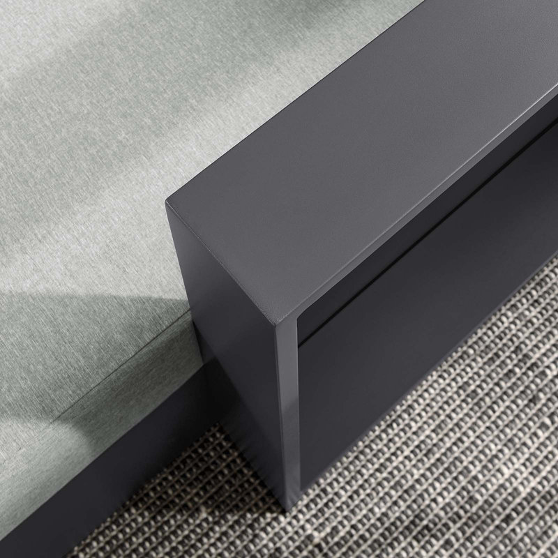 Chaise longue d'extérieur Tahoe, Gris