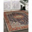 Brun oriental Abarth/Tapis décoratif bleu marine/orange-1941754235
