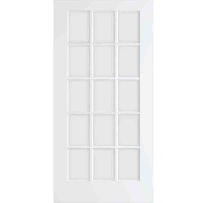 Porte française en verre transparent 15-Lite