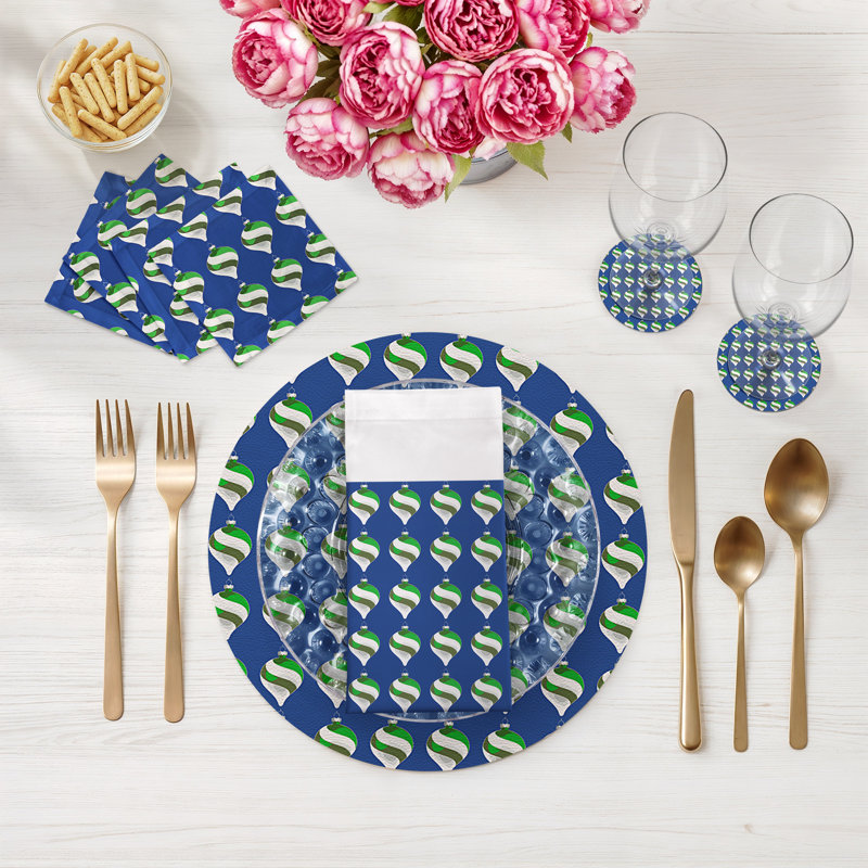 Square Napkins, Blue