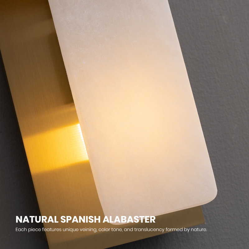 Applique murale en marbre 14 po, H 13,78 po x l 4,72 po x P 3,54 po