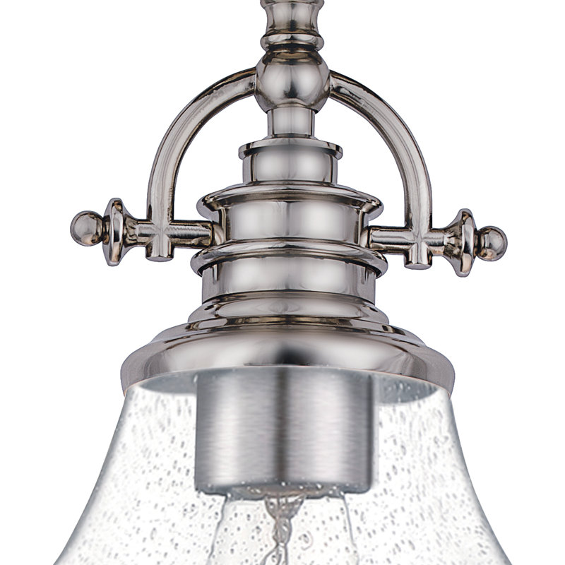 Grant 1-Light Brushed Nickel Mini Pendant Light