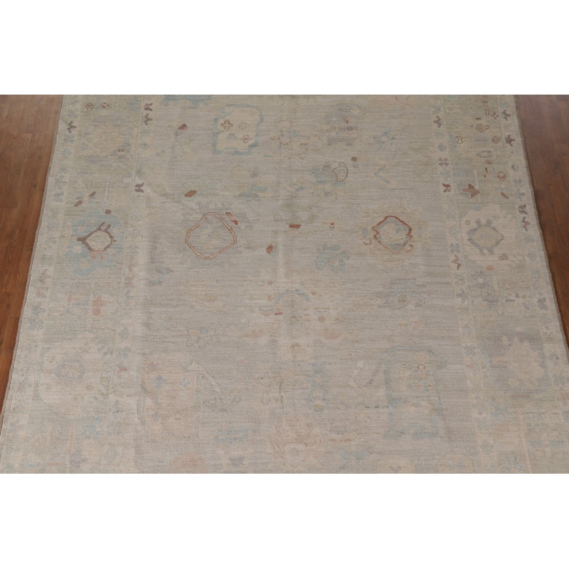 Vegetable Dye Oushak Turkish Area Rug 12
