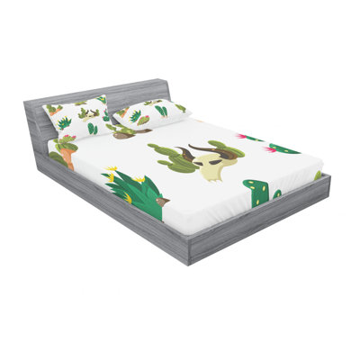 Microfiber Floral Sheet Set