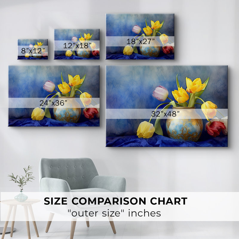 Floral Series-XCV -Gallery Wraraped Cavas, 24 x 36