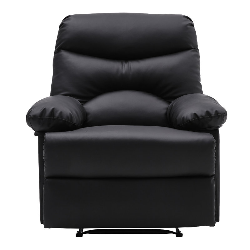 Faux Leather Manual Swivel Recliner