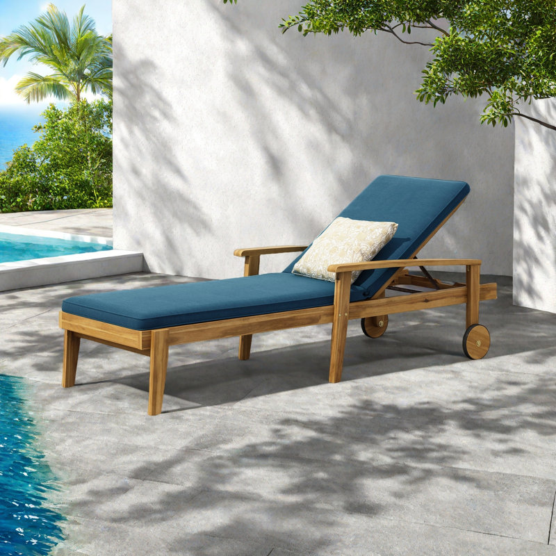 CHAISE LUNGE, Bleu, Jaune