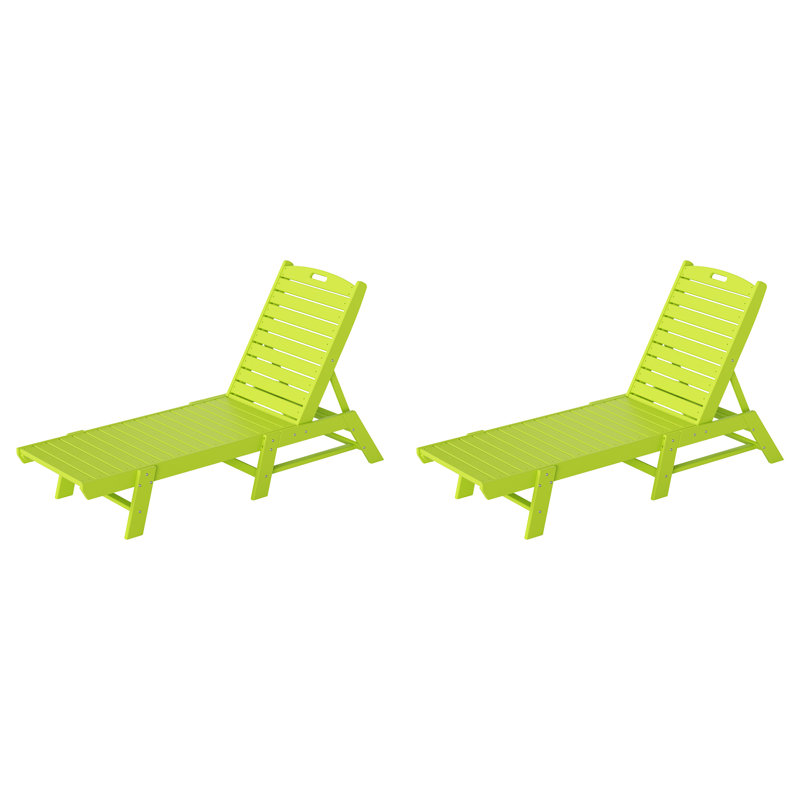 Chaise longue inclinable 78,2 po Laguna, Lime