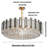 Guerdon 10 - Light Crystal Tiered Chandelier
