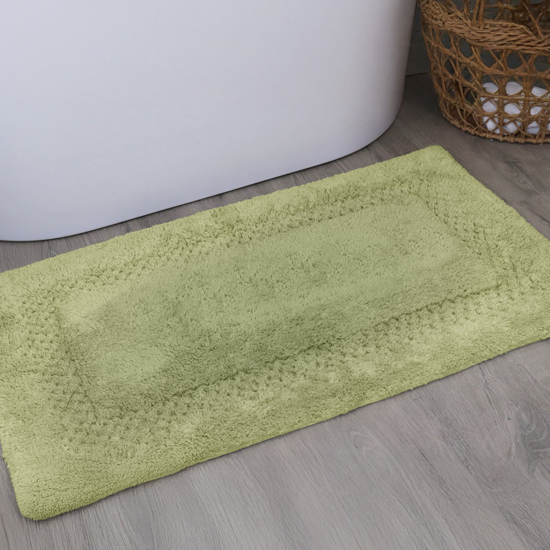 Tapis pour salle de bain Antigona, l 24 po x L 40 po, Vert
