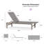 Chaise longue d'extérieur moderne pour patio 1 pièce avec dossier réglable-113679603