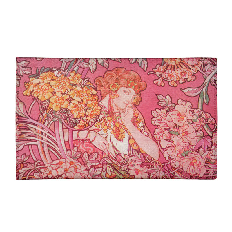 Chenille Floral Indoor Rug, Rectangle 3' x 5'