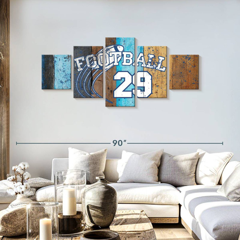 Football Logo Surface, 30" H x 68" W