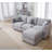 Bustamante 4-seats L-shape Sofa Couch With Ottoman-101287648