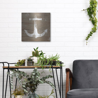 «White Anchor On Natural» par Linda Woods