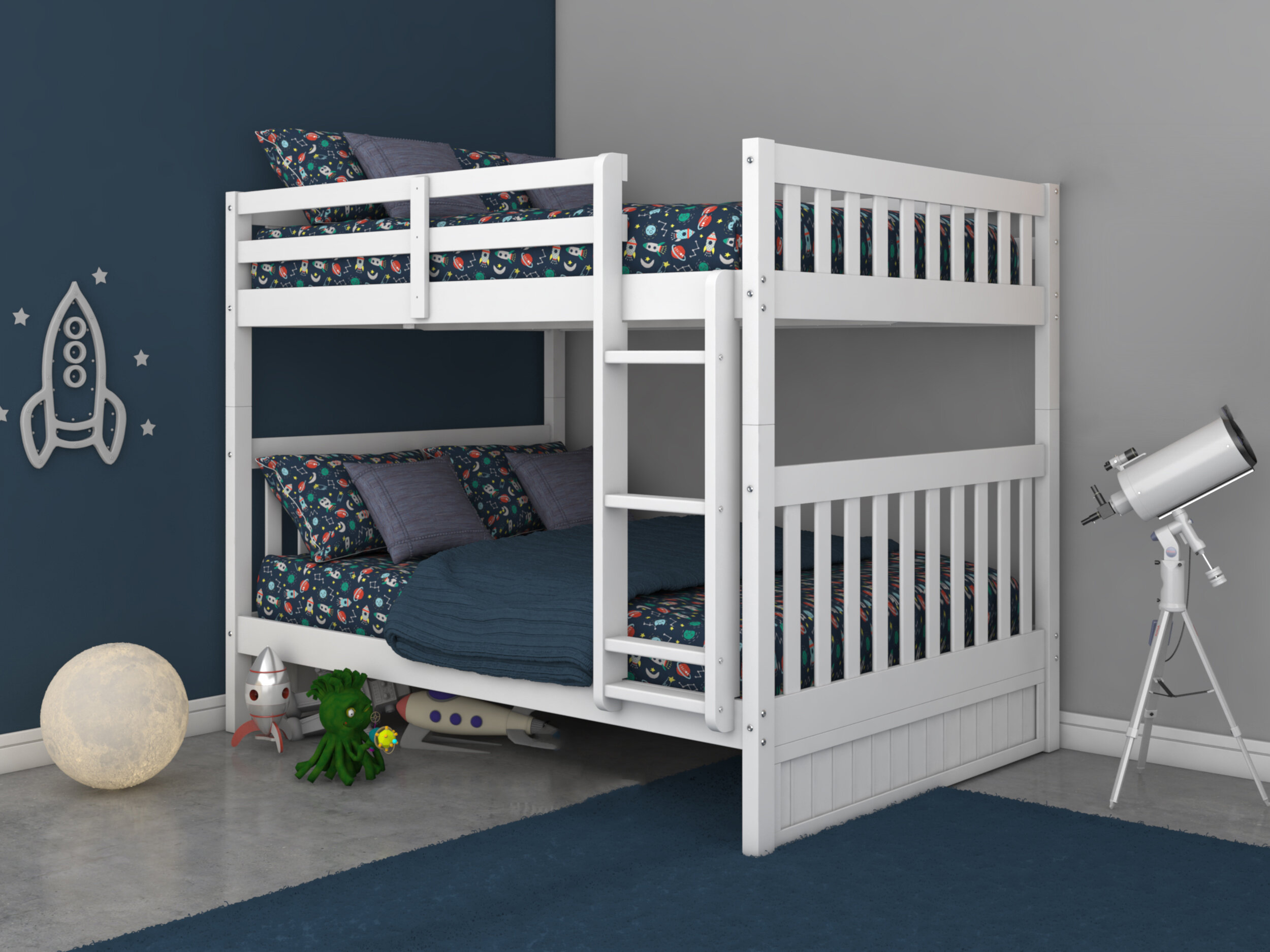 Wayfair bunk beds full over deals full