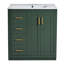 Ensemble de meuble-lavabo 30 po avec lavabo en céramique, armoire de rangement en bois massif, ensemble de meuble-lavabo autoportant avec 3 tiroirs et portes à fermeture douce-121018209