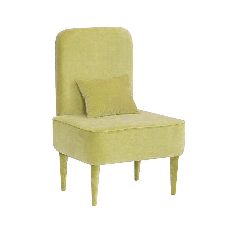 Pastel Upholstered Accent Chair, Lime Green