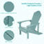 Chaise Adirondack en plastique Harb-1849433066