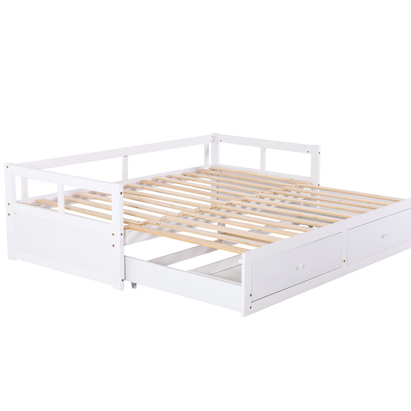 Adalgisa Solid Wood Daybed with Trundle