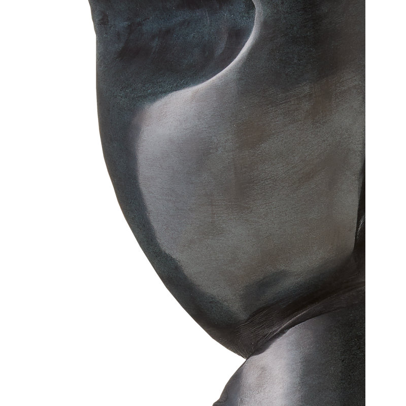 Roland Black Marble Abstract Sculpture