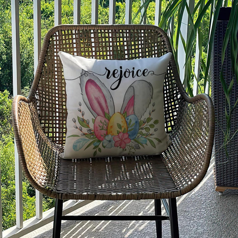 Housse de coussin réversible en coton , 18 po x 18 po