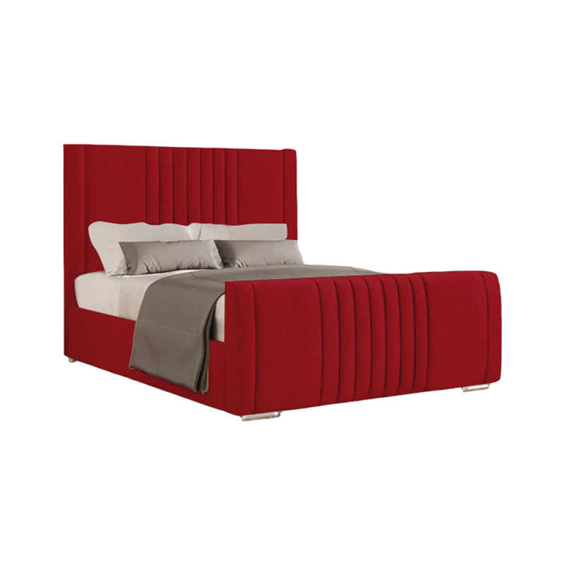 Ganador Upholstered Bed, Super King (6'), Red