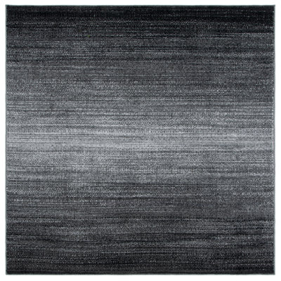 Difranco Machine Made Power Loom Polypropylene Area Rug in Dark Grey/Light Grey