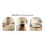 Table basse luxueuse en MDF à motif de marbre blanc