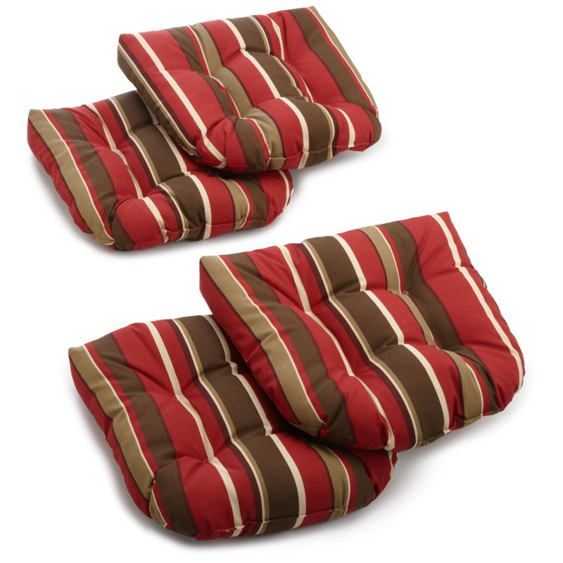 Outdoor 5'' Rocking Chair Seat Cushion, Monserat Sangria