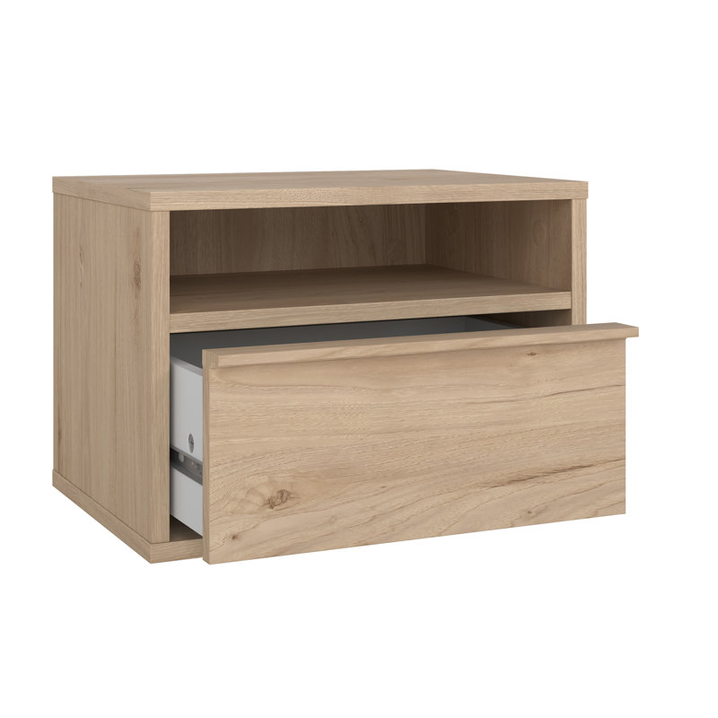 Hana 1 Drawer Wall-Hanging Nightstand
