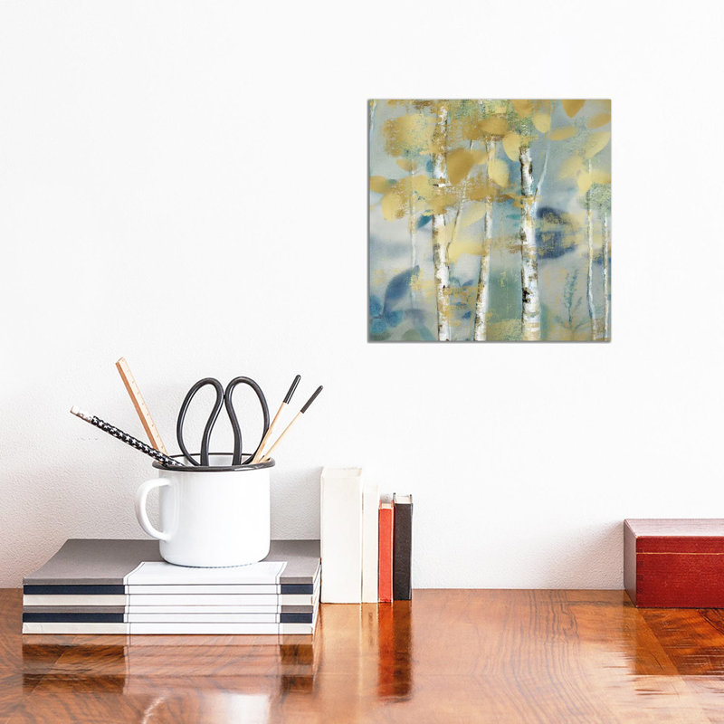 Gilded Forest Detail I by Nan - Wrapped Canvas Painting, 30.48cm H x 30.48cm W x 1.91cm D