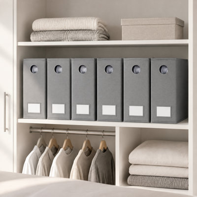 Ensemble de 6 organisateurs de draps pliables et rangement avec fenêtre transparente, rangement pour draps de garde-robe, dossier de literie pour literie grand et très grand