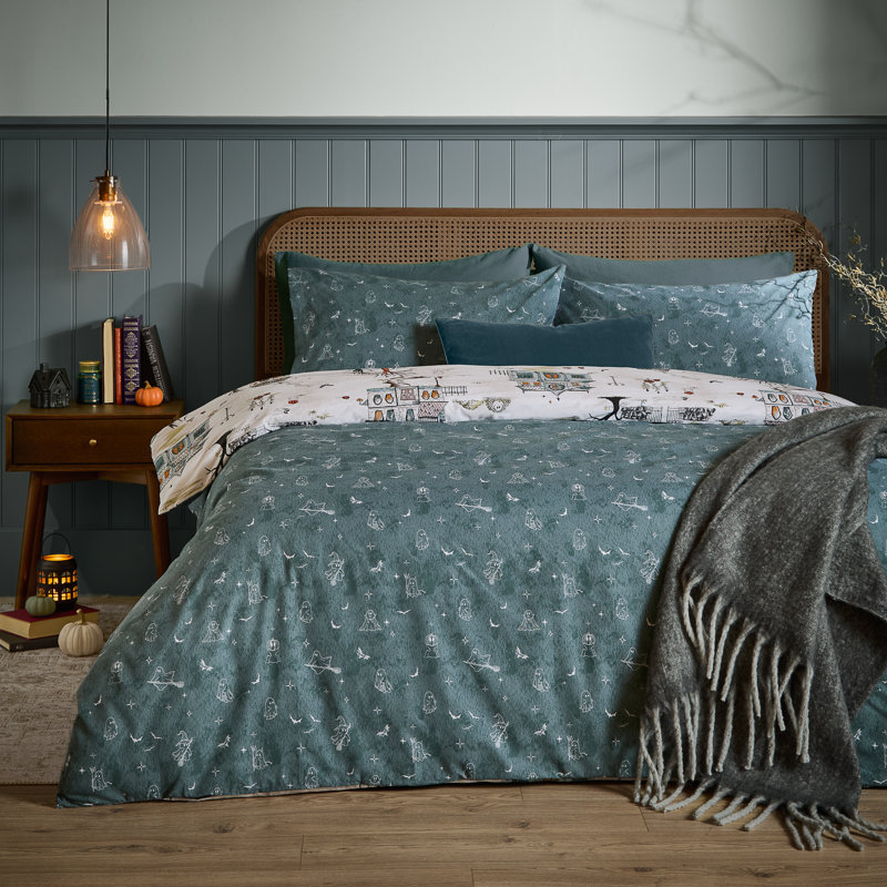 Ghost Town Abstract Duvet Cover Set, Double Bed Duvet Cover + 2 Pillowcases