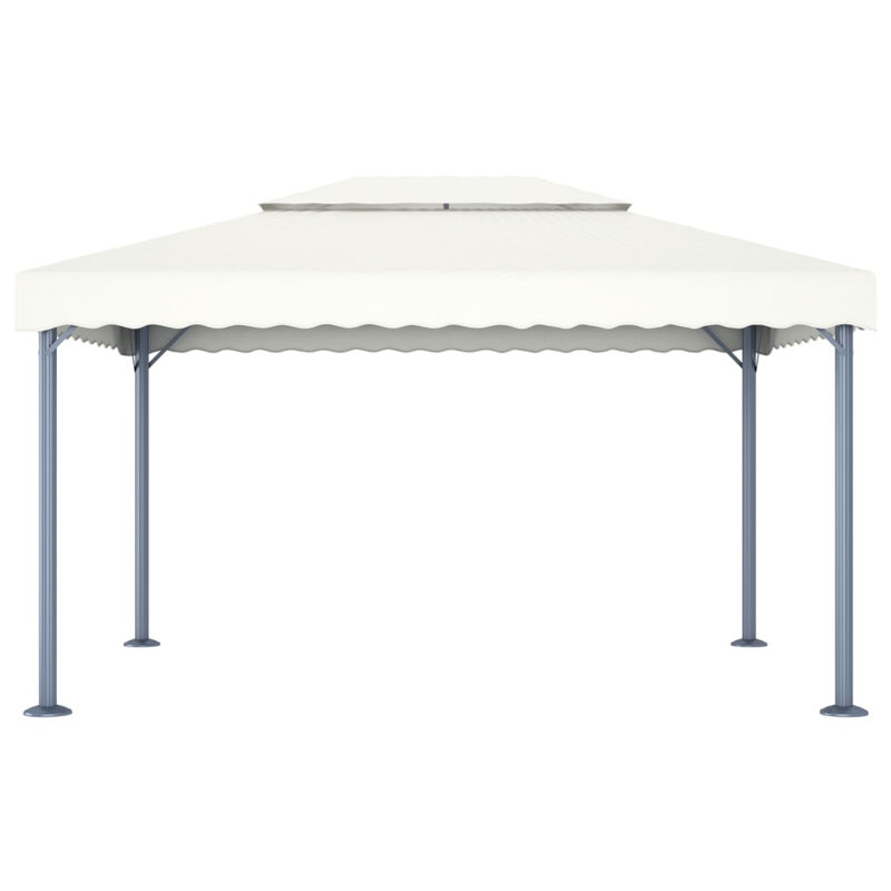 Edric 3m x 4m Steel Patio Gazebo, Cream