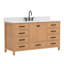 Meuble-lavabo autoportant en bois massif 60 po avec plateau en pierre reconstituée 60 po-1237379352-1237379355