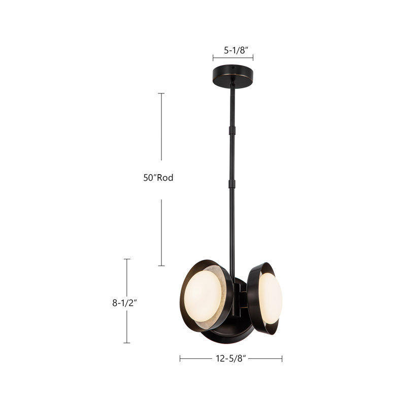 Alonso 3 - Light Pendant, Vintage Brass