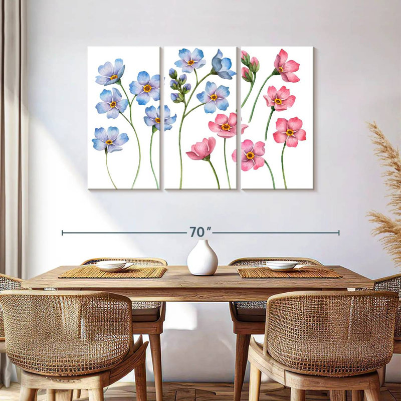 Fleurs Harnek Forget-Me-Not, H 36 po x l 57 po