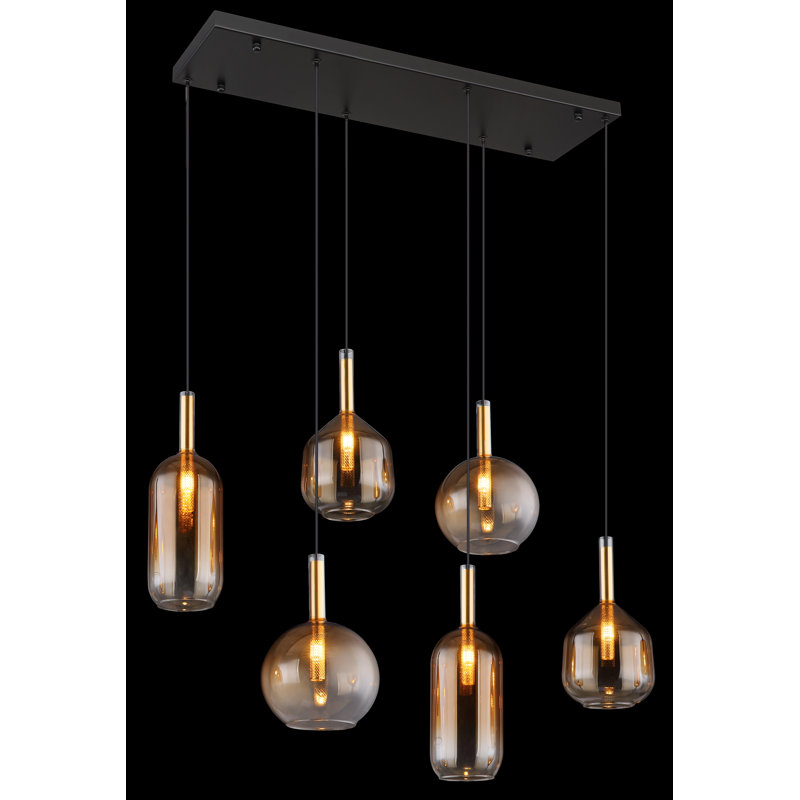 Aymie 6 - Light Matte Black Pendant