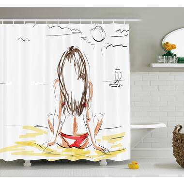 Ambesonne Shower Curtain with Hooks Included