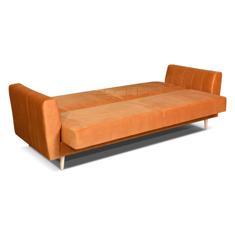Copan 3 Seater Sofa Bed, Gold Orange