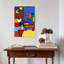 Abstract Faces Still Life Abstract Bold Colorful Wall Art Print by Little Dean - Wrapped Canvas Print-1154028782