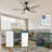 48-Inch  5-Blade Smart Ceiling Fan with Light-89999356