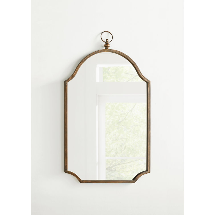 House of Hampton® Damiere Metal Oval Wall Mirror & Reviews