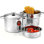 Casserole à pâtes de 8 pintes avec passoire Cook N Home Basics, couvercles à vapeur en acier inoxydable 18/10, couvercle en verre trempé, induction, compatible avec la plupart des cuisinières, va au lave-vaisselle et au four