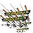 Yellow 8 Rod Wall/Ceiling Rack - 2 Pack-287434753