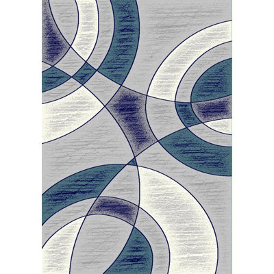 Tapis décoratif grise capitonnée abstraite Grogg
