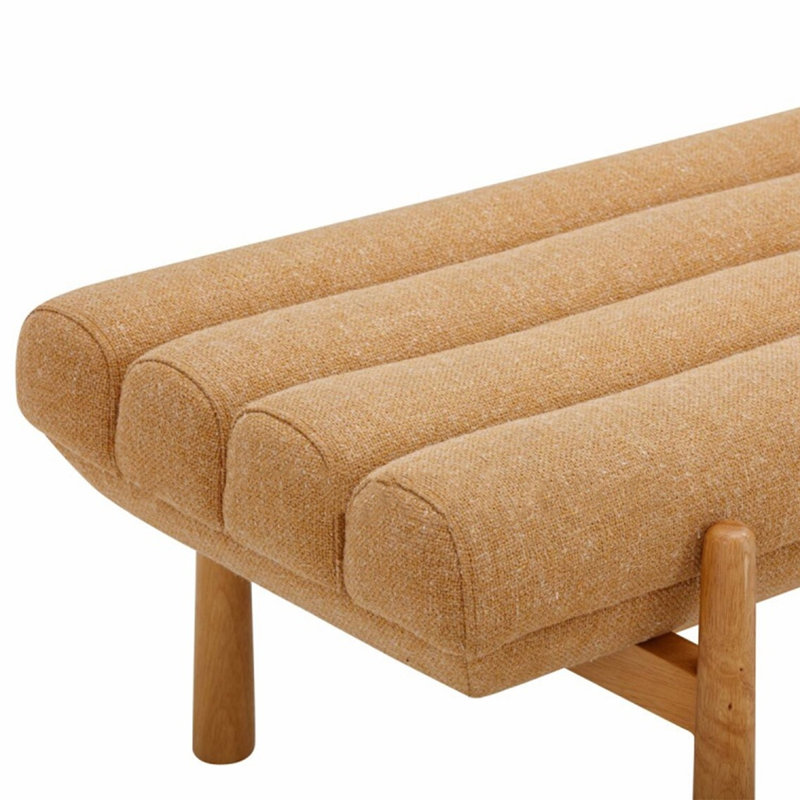 Tabouret à chaussures en bois massif, H 17,72 po x l 70,87 po x P 14,57 po