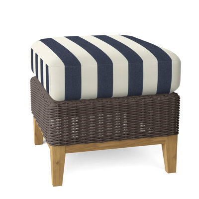 Frances Sectional Outdoor Teak Ottoman with Sunbrella Cushions -  Kingsley Bate, Composite_F303DBB9-064D-4D35-A00A-DCB67241766A_1590571457